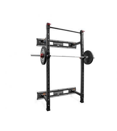 RACK SQUATT MURAL RABATTABLE + BARRE DE TRACTION