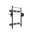 RACK SQUATT MURAL RABATTABLE + BARRE DE TRACTION