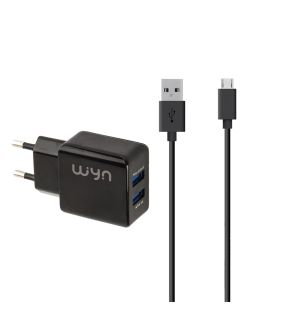 CHARGEUR AVEC CÂBLE MICRO USB